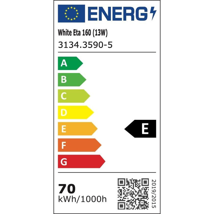 Світлодіодна стрічка iluminize White Eta 160 світлодіодів на метр, 90RA, IP20, 24 В, 13 Вт/м, ширина 8 мм 5м рулон (3500К)