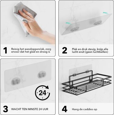 Поличка для душу шафран без свердління 2 шт. и поличка для душу кошик для душу органайзер для ванної кімнати, поличка для ванної п