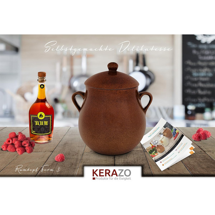 Оригінальний келих рому K&K Ceramics 3,0 літри - форма 3 / Універсальний келих / Керамічний келих