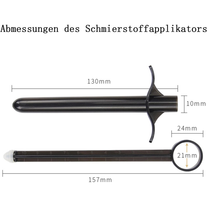 Аплікатор для змащення, 2 шт. синього багаторазового шприца зі змащенням, анально-вагінальний шприц-постріл з кільцем для зчеплення та ручкою для пальців для інтимного догляду та очищення
