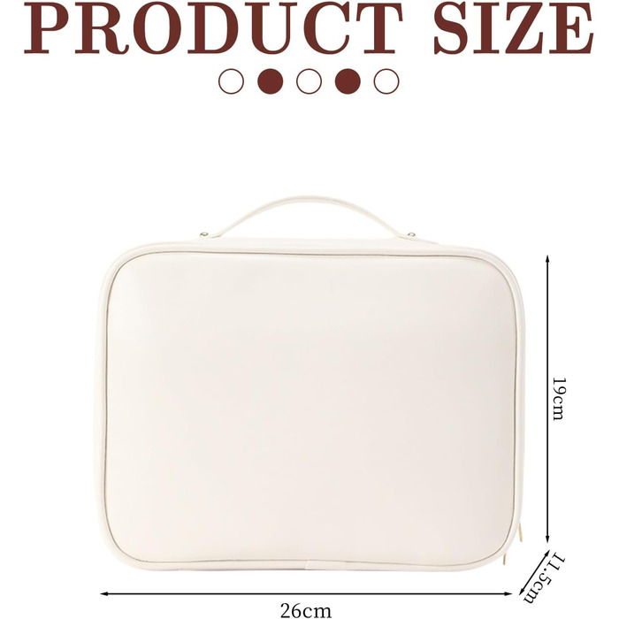 Косметичка, сумка для макіяжу Косметичка для подорожей, водонепроникна косметичка з PU шкіри з відділеннями, портативна косметичка