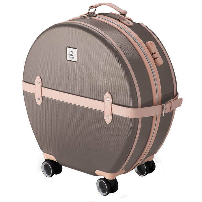 Валіза Semi Line 20' (S) Brown/Pink Cream (T5673-2)