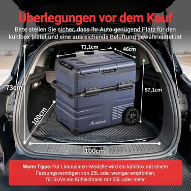 Л компресорна холодильна камера, автомобільна холодильна камера з WIFI APP управлінням USB підключенням, 12/24 В і 100-240 В кемпі