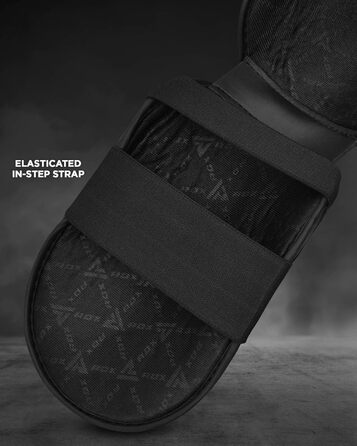 Щитки для гомілок RDX для кікбоксингу, схвалені SMMAF SATRA, захисні накладки на гомілки для тайського боксу, бойових мистецтв, зі шкіри Maya Hide, м&39які щитки для гомілок, муай-тай, ММА, спаринг, чоловічі, жіночі, чорні, розмір L