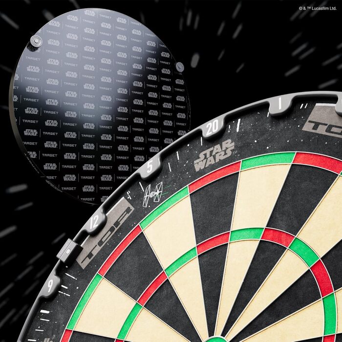 Мішень для дартсу Target Darts Star Wars Tor та комплект Surround Мішень для дартсу зі сталевим наконечником, стандартний для змагань, повний комплект мішень для домашнього використання, дизайн Disney Galaxy