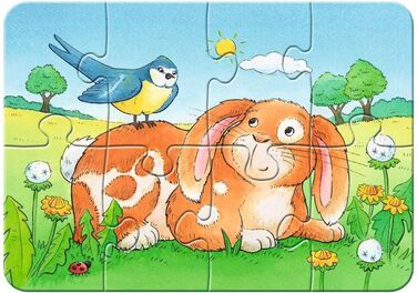 Дитячий пазл Ravensburger - 06951 Cute Pets - My First Puzzle with 2,4,6,8 elements - Пазл для дітей від 2 років