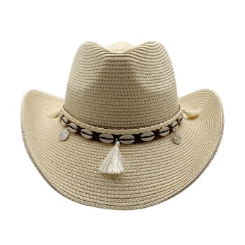 Ковбойський капелюх Willheoy Солом&39яний капелюх Жіночий чоловічий Капелюх від сонця Літній пляжний капелюх Вестерн Капелюх Панама Капелюх Унісекс Ковбойський капелюх Складний солом&39яний капелюх Літній капелюх з полями Один розмір Бежевий 4
