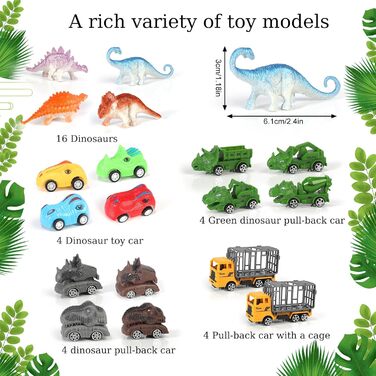 Адвент-календар OKYUK Світ динозаврів 2025, для дітей від 4 років