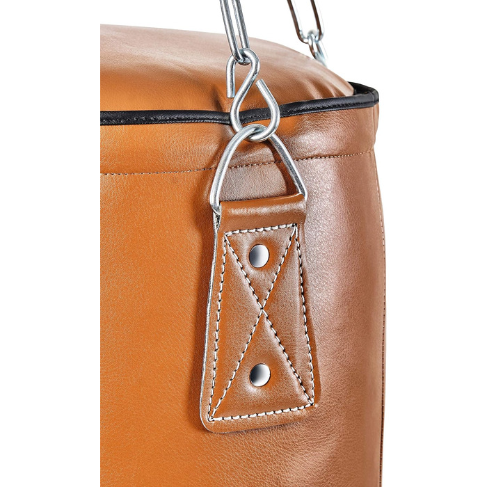 Ретро-боксерська груша Bad Company з надміцним чотириточковим сталевим ланцюгом I Боксерська груша зі штучної шкіри, яку я наповню