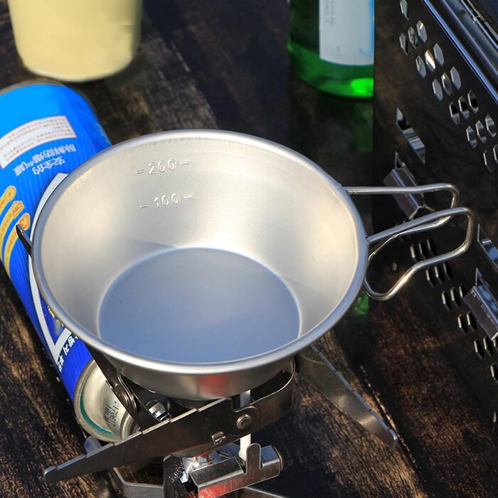 Барбекю, пішохідний, кемпінговий кухоль, нержавіюча сталь, кемпінговий кухоль, штабельований, підвісний, супова миска, посуд для пікніка, міцний, штабельований, підвісна супова миска