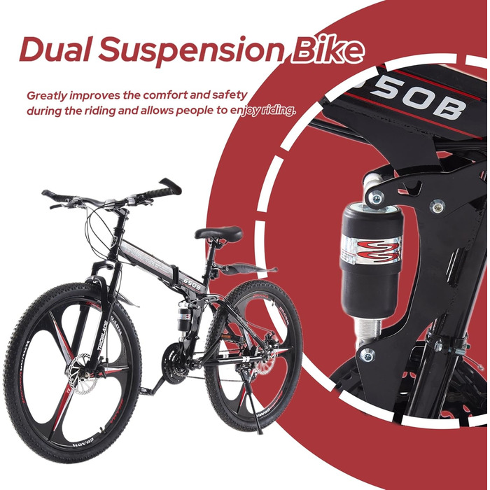 Складаний гірський велосипед для дорослих LSBIKE 27.5″