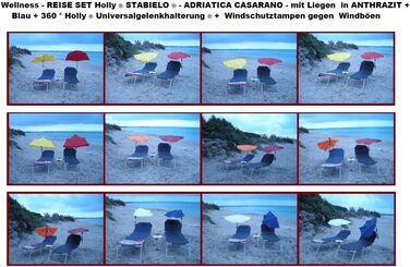 Складаний алюмінієвий кемпінговий стіл - STABIELO - Ширина 40 x 80 Довжина - 32/61 - з регульованими ніжками