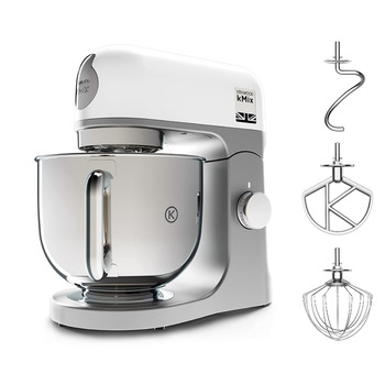 Кухонний комбайн Kenwood KMix, 1000 Вт, 5 л, нержавіюча сталь, 6 швидкостей, білий