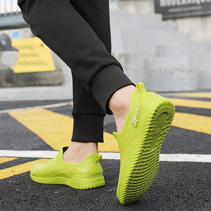 Чоловіче взуття розмір 45, чорне, для кухні, для риболовлі, для роботи, нековзний верх, короткі гумові чоботи, розмір 97, чоловіче взуття розмір 40 EU, зелене