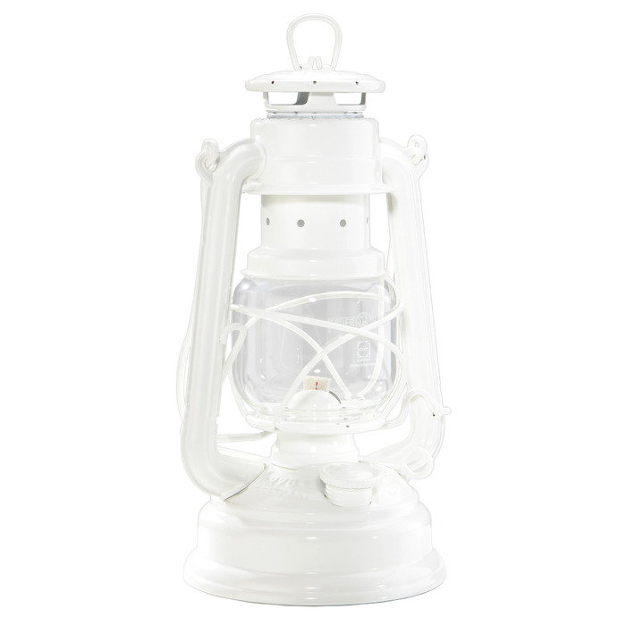 Оцинкована гасова лампа Feuerhand Baby Special 276, штормовий ліхтар/білий/RAL 9010 / НОВИЙ