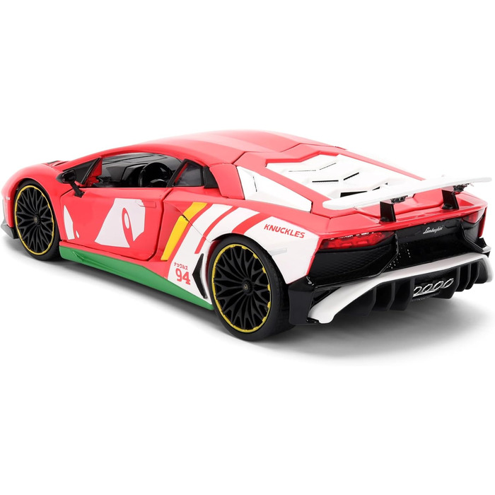 Іграшковий набір Jada Toys Sonic Lamborghini Aventador SV (19 см) та фігурка Наклз (7 см) металева модель авто з відкриваючими деталями для дітей від 8 років