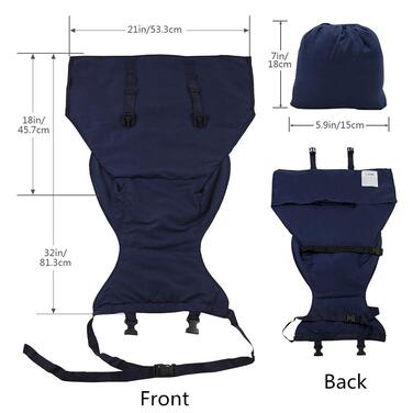 Портативний дорожній стільчик Vine Easy Seat Регульований, безпечний, миється Чохол для сидіння дитячого стільчика для малюків Пра