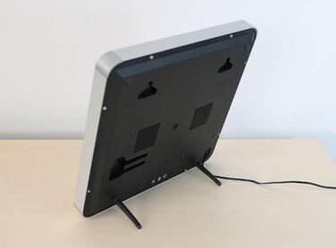 Світлодіодний настінний годинник Unilux FLO з датою та термометром, 28 x 28 см