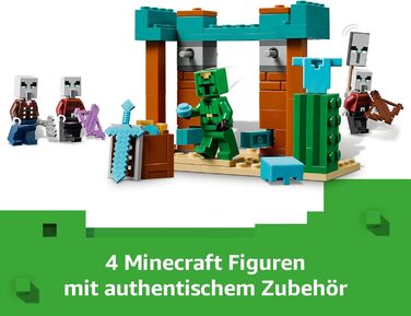 Конструктор LEGO Minecraft 21267, Пустельний Патруль Вілдротників, 105 деталей
