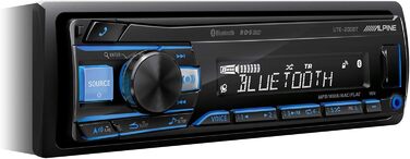 Автомобільний медіа-ресівер Alpine UTE-200BT чорний Bluetooth