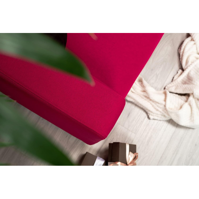 МАЙСТРИ ЧОХЛІВ Замінний чохол для дивана IKEA Klippan 2-місний, чохол для дивана Klippan 2-місний, двомісний, чохол для дивана, 180 см x 85 см x 58 см (Гранатовий, Поліестер Petite)