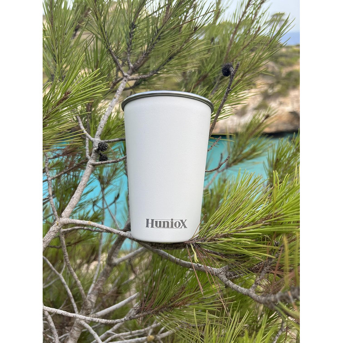 Кемпінгові стаканчики по 500 мл - Чашки з нержавіючої сталі - Термостатичні кемпінгові стаканчики - Стаканчики по 500 мл - Стаканчики для пиття з нержавіючої сталі - Металеві стаканчики (АРТИЧНО-БІЛИЙ, 500 МЛ) 500 мл Арктично-білий, 4