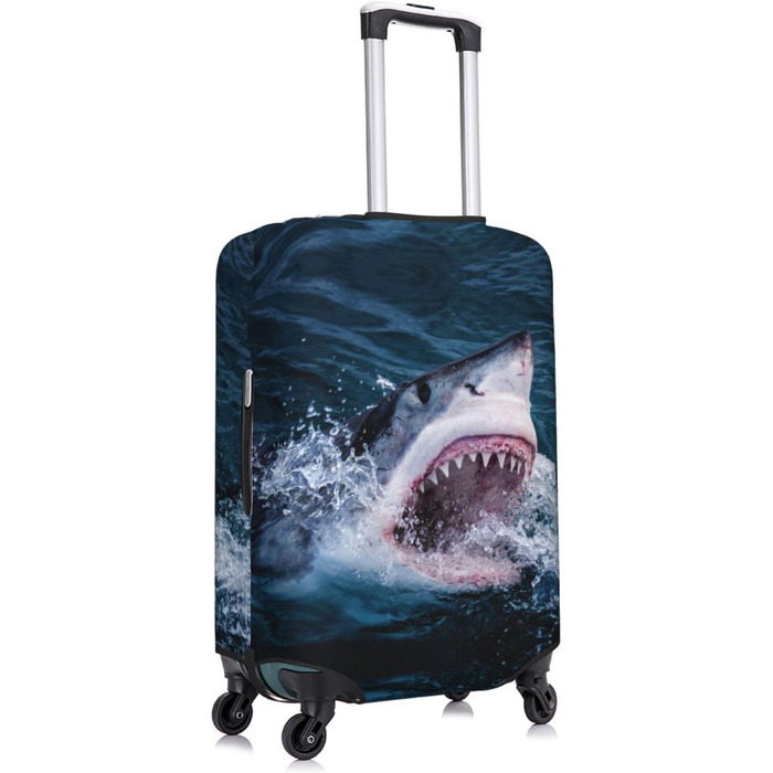 Чохол для валізи BAFAFA з принтом Морський бриз, захисний еластичний чохол від подряпин та пилу для багажу, чорний, розмір 90