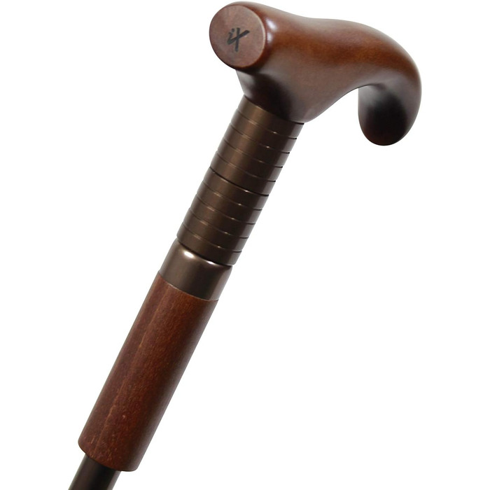 Парасолька з підтримкою iX-brella регулюється по висоті з дерев'яною ручкою - чорний