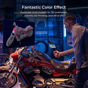 Сканер Creality CR-Scan Ferret 3D-сканер для 3D-друку та моделювання, ручний сканер зі швидкістю сканування 30 кадрів в секунду, т