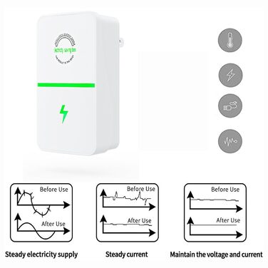 Енергозберігаючий пристрій Економія електроенергії, Енергозберігаючий пристрій Smart Power Saver Power Saving Box, Енергозбереження для офісних будівель, торгових центрів, дому (4 шт. )