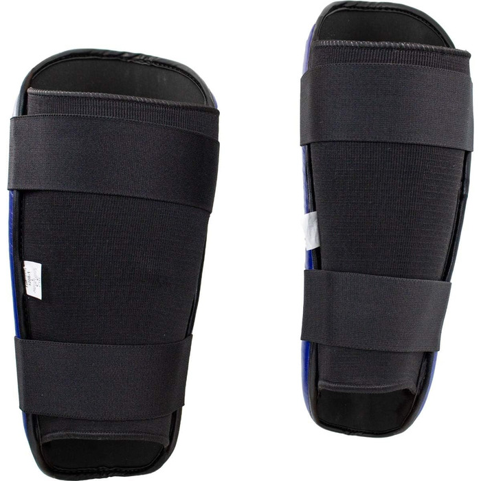 Щитки для гомілок TOP TEN у стилі WAKO Захисні накладки для гомілок Захисні накладки для кікбоксингу синього кольору M