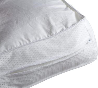 Подушка для шиї Jekatex Sweety, чохол бавовна, наповнювач поліестер, біла, 30 x 70 x 10