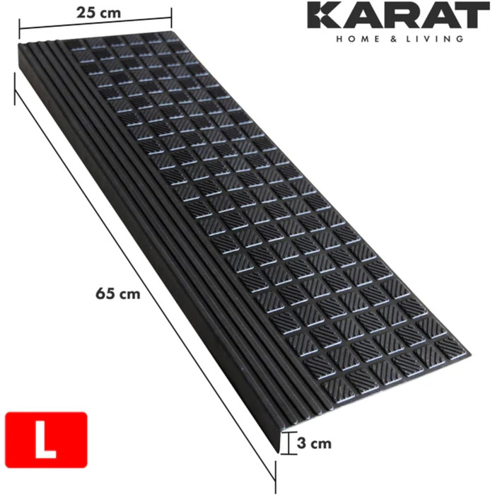 Гумові сходинки 5 шт 25 x 65 см KARAT