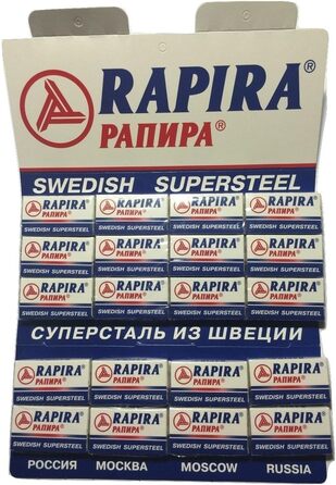 Леза для бритви Rapira 100 Swedish Super Steel