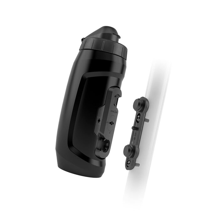 Пляшка Fidlock TWIST 590 велосипедна основа велосипедна пляшка для води об&39ємом 590 мл з магнітно-механічним тримачем, включаючи тримач, без BPA та придатна для миття в посудомийній машині, колір чорний, 590 мл