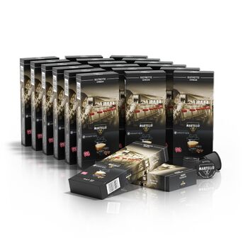 Кавові капсули Martello RISTRETTO — 100 шт. (10x10), 6 г, UTZ-сертифікат, для кавоварок Martello