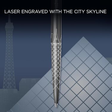 Кулькова ручка Parker Jotter Спеціальне видання Паризько-сірий колір з хромованою обробкою Середній наконечник Синє чорнило Подарункова коробка