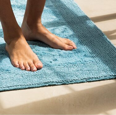 Килимок для ванної mve Loft з ворсом 60 x 100 см, виготовлений зі 100 бавовни, колір Графіт 60 x 100 см