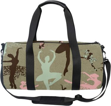 Сумка-шопер для дівчаток Сніжинки, вінтажна різдвяна сумка для балету, спортивна дорожня сумка-несік з канвасу для чоловіків та жінок, для подорожей та на вихідні