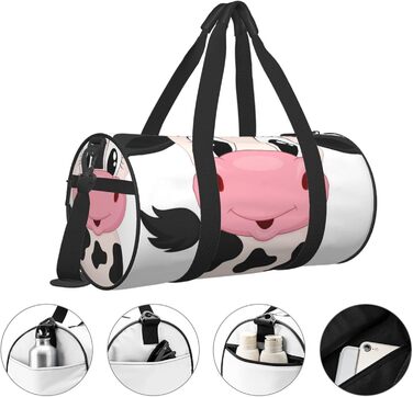 Дорожня сумка-мішок Весела корівка, спортивна сумка для чоловіків та жінок, сумка для подорожей та спорту