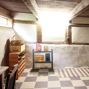 Міцний стелаж Relaxdays, 4 полиці, ВШХ 156x80x40 см, вантажопідйомність 280 кг, металевий, полиця для зберігання в підвалі та гаражі, антрацит