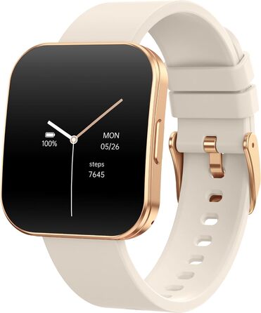 Мініатюрний жіночий смарт-годинник, товщина 8 мм та вигнутий, голосове керування, AMOLED-дисплей завжди ввімкнений, 3 ремінці, відстеження менструального циклу, водонепроникний, металевий корпус, функція телефону, моніторинг сну, трекер