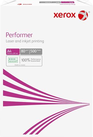 Папір для друку Xerox Performer PEFC, A4, 80 г/м (210 x 297 мм), 1500 аркушів (3 x 500 аркушів), 003R90646, 3 пачки (1500 аркушів)