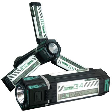 Панк-кемпінговий ліхтар з 5 режимами освітлення, футуристичний гаджет з можливістю акумулятора, для науково-фантастичного косплею, вечірок та використання на свіжому повітрі