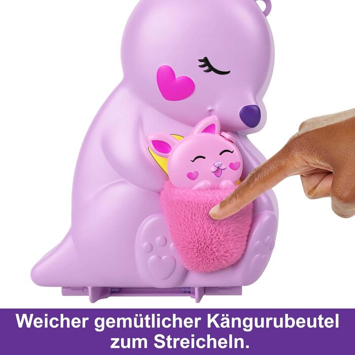 Ігровий набір 2-в-1 з розплідником для тварин, 2 ляльками, 7 тваринами та аксесуарами, включаючи м'яку сумку та скриньку, ідеально