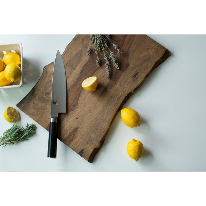 Довжина леза - Дамаський ніж 32 шари VG MAX серцевина - 61 (1) HRC - Рукоятка з дерева паккавуд - Зроблено в Японії - Кухонний ніж