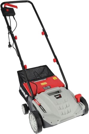 Аератор газону DEDRA, електричний, потужність 1500 Вт, 3000 об/хв, ширина захвату 32 см, низький рівень шуму, мішок для збору 30 л, з регулюванням глибини