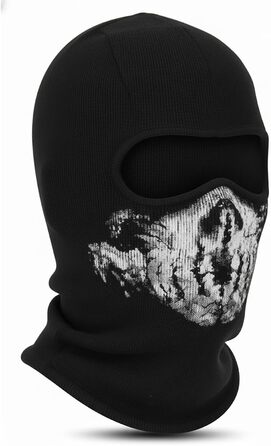 Балаклава CoolChange з черепом Мотоциклетна маска для фанатів COD Чорна