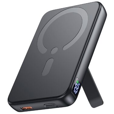 Зовнішній зарядний пристрій MagSafe, магнітний зовнішній зарядний пристрій ємністю 12000 мАг з PD 22,5 Вт, бездротовий зарядний пристрій зі швидкою зарядкою, входом та виходом Type-C, світлодіодним індикатором для iPhone серії 17/16/15/14/13/12/Pro/Pro Ma