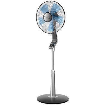 П'єдестальний вентилятор Turbo Boost Silence Extreme з пультом дистанційного керування, діаметр 40 см, надзвичайно тихий, чорний/с